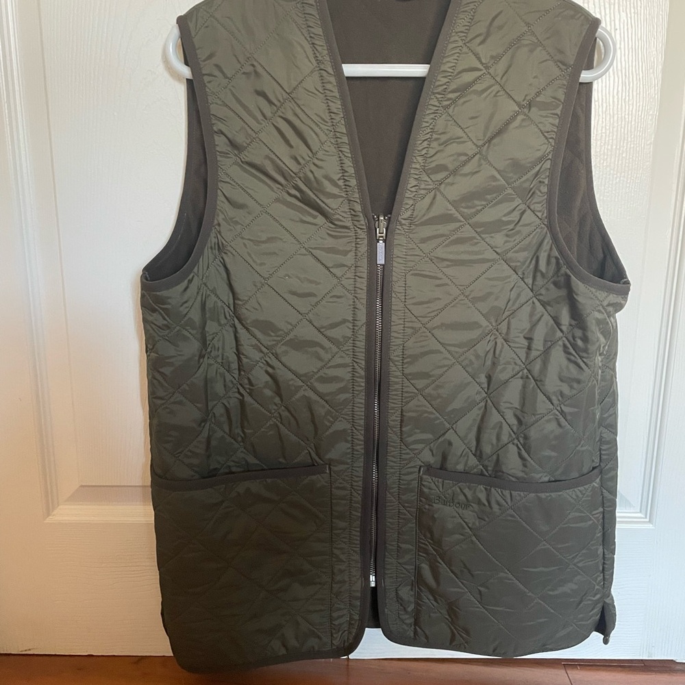 Barbour Olive Quilted Men's Vest